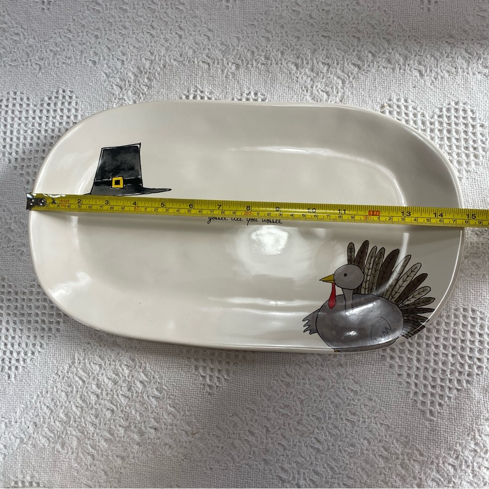 Rae Dunn Gobble Till You Wobble Platter - Picture 5 of 5